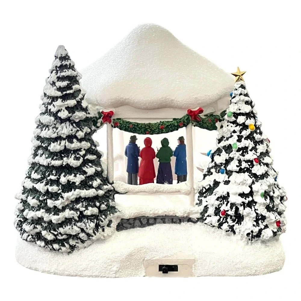 Thomas Kinkade Teleflora 2023 Sweet Sounds of Christmas Lighted Gazebo NOS